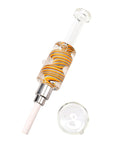 Reverse Swirl Fluid-Filled Dab Nectar Collector Kit in orange