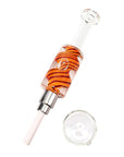 Reverse Swirl Fluid-Filled Dab Nectar Collector Kit in red color