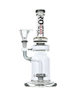 Rock Glass Beaker Barrel Bong 10 Inch in Smoke
