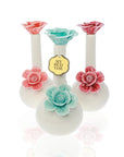 Rosette Ceramic Vase Bong All Colors