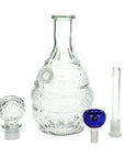 Round Lotus Vintage Decanter Glass Bong