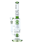 Sequoia Dual Chamber Tree Perc Bong in Green