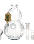 SeshGear Clear Vintage Gourd Glass Water Pipe - INHALCO