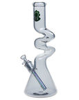 SeshGear Electro Zig Zag Beaker Glass Water Pipe -INHALCO