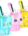 SeshGear Kitty Cat Glass Water Pipe INHALCO