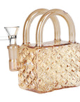 Amber SeshGear Luxury Hand Bag Glass Water Pipe