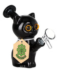 SeshGear Mesmorizing Kitty Glass Water Pipe black