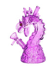 SeshGear Rising Dragon Glass Water Pipe purple
