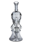 SeshGear Stacked Skulls Electroplated Glass Water Pipe Front - INHALCO