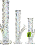 SeshGear Twist Straight Tube Glass Water Pipe