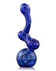 Sherbub Glass Sherlock Bubbler in cobalt blue