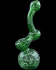 Sherbub Glass Sherlock Bubbler in emerald green