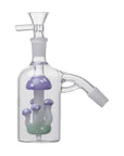 Shroom Glass Perc Ash Catcher in lavender with 45° joint