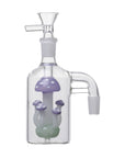 Shroom Glass Perc Ash Catcher in lavender with 90° joint
