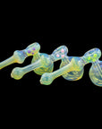 Slime Silver Fumed Glass Hammer Bubbler all colors