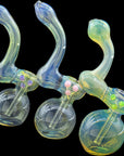 Silver Sherlock Fumed Sherlock Pipe Bubbler all colors