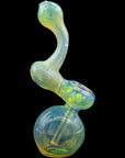 Right side of Silver Sherlock Fumed Sherlock Pipe Bubbler