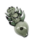 Skitter Colored Glass Bug Hand Pipe in smoke color
