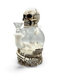 Skull Globe Head Glass Bong - inhalco