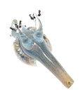 Bottom of Silver Fumed Glass Bird Hand Pipe