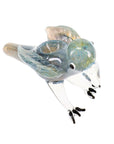 Songbird Silver Fumed Glass Bird Hand Pipe - inhalco