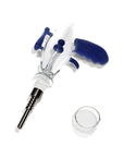 Light BlueSpace Blaster Ray-Gun Glass Nectar Collector Straw Kit