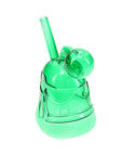 Space Cadet Glass Trooper Oil Burner Water Bubbler in green