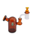 Space Egg Glass Mini Rig in amber