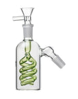 Spiral Perc Ash Catcher in matrix green color