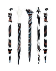 Striped Animal Head Glass Dab Tool