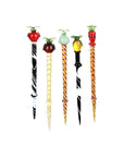 Striped Fruit Glass Dab Tool