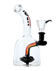 The Ignite 8" Bent Neck Bong in black color