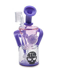 TOXIC Cone Flower Pendant Recycler Dab Rig in purple color