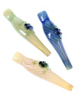 Tree Frog Silver Fumed Glass Chillum pipe