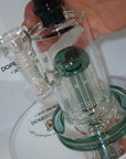 Teal Tree Perc Water Pipe
