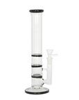 11 Inch Triple Honeycomb Perc Water Pipe front view with triple honeycomb discs