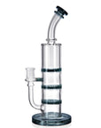 glass Triple Perc Bong 11 inch water pipe with diffusion