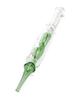 green twist stem glass dab straw - inhalco