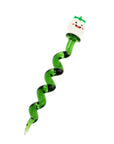 Twisted Smiley Glass Dab Tool with fun smiley face top