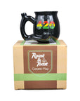 420 Black Mug with Rasta Colors