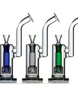 Upright Weed Bubbler with Perc with Reti percolator and ergonomic bent neck