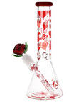 Valentine's Hearts and Roses Glass Bong