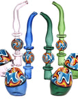 Assorted color wig wag Sherlock Glass Bubbler 2-Pack