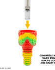 Ooze Cranium Silicone 4-in-1 Hybrid Water Pipe