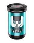 Yocan Draco Electric Smart Grinder in teal with a magnetic connection