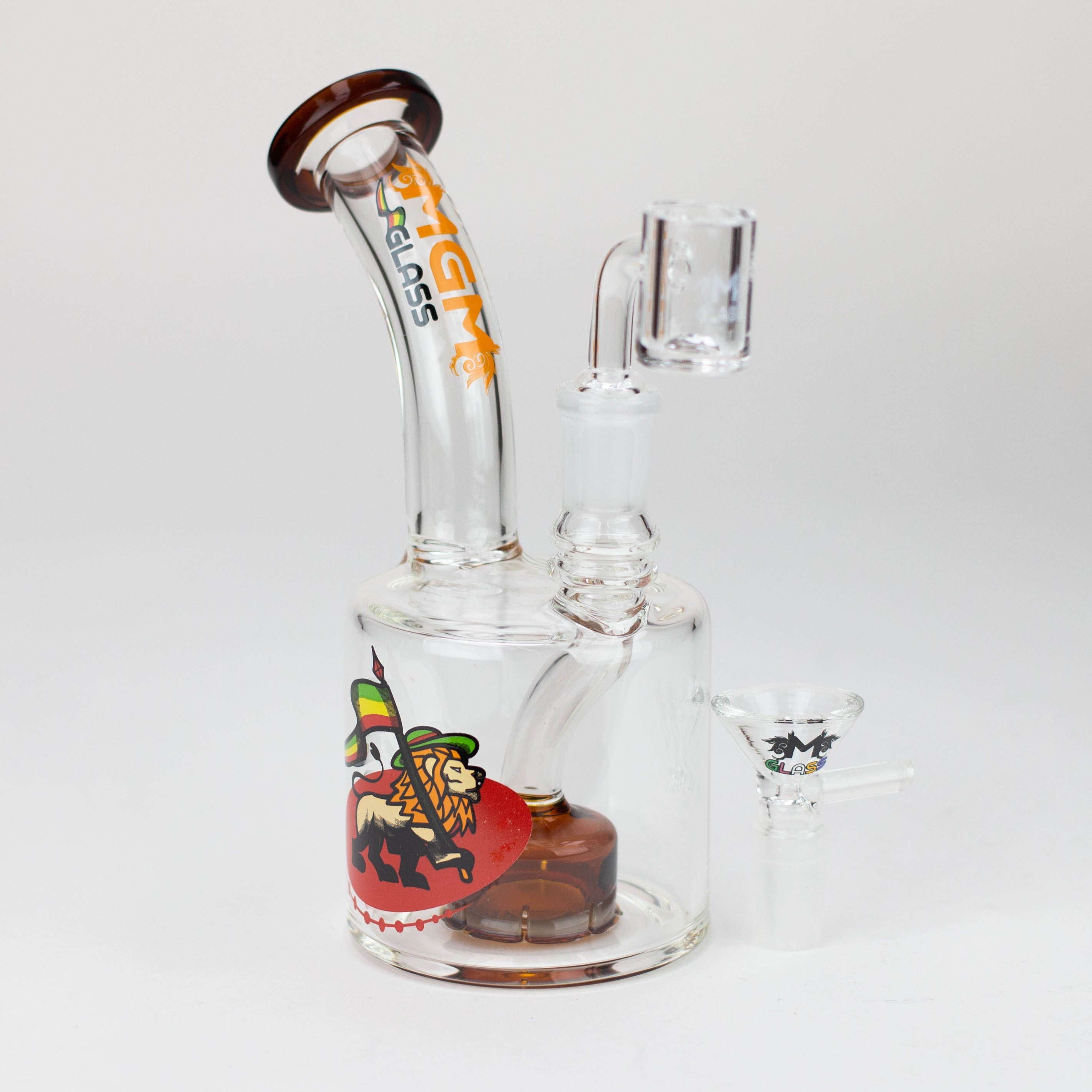 6.7&quot; MGM Glass 2-in-1 Dab Rig w/ Graphic Design