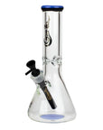 12" Classic beaker glass water bong - inhalco