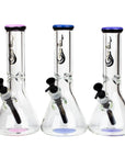 12" Classic beaker glass water bong - inhalco