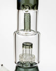 15" Infyniti showerhead percolator with splash guard glass bong