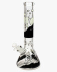 14" Infyniti Grapnic Glass Beaker Bong Glow in the Dark - INHALCO